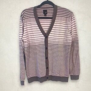 JF J.Ferrar Striped Cotton Cardigan